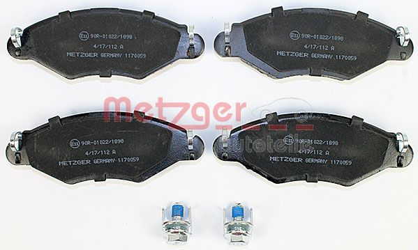 METZGER 1170059 Bremsbelagsatz, Scheibenbremse